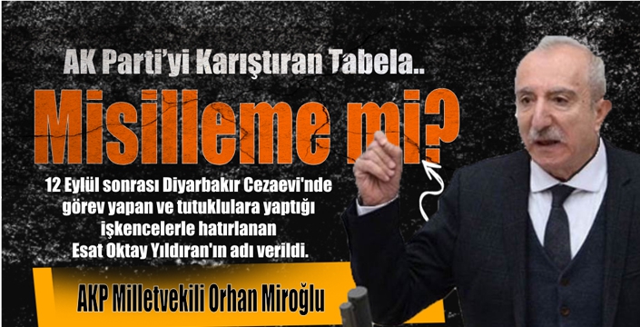 AK Parti’yi Karıştıran Tabela!