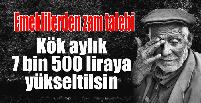 Emeklilerden Zam Talebi: Kök Aylık 7 Bin 500 Liraya Yükseltilsin