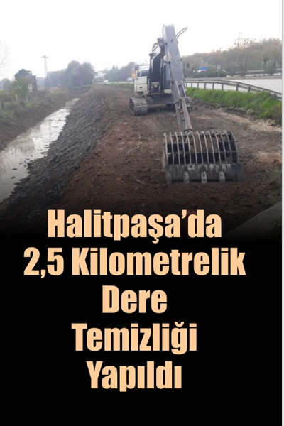 Halitpaşa’da 2.5 Kilometrelik Dere Temizliği