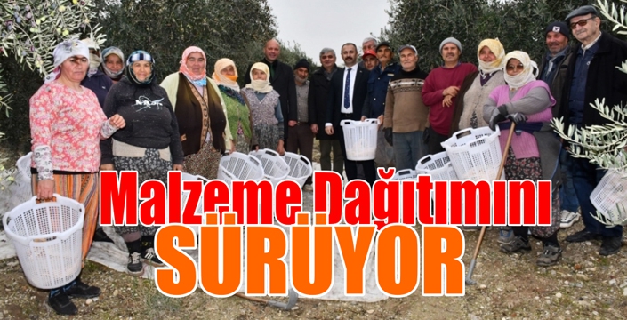 Malzeme Dağıtımını Sürdürüyor