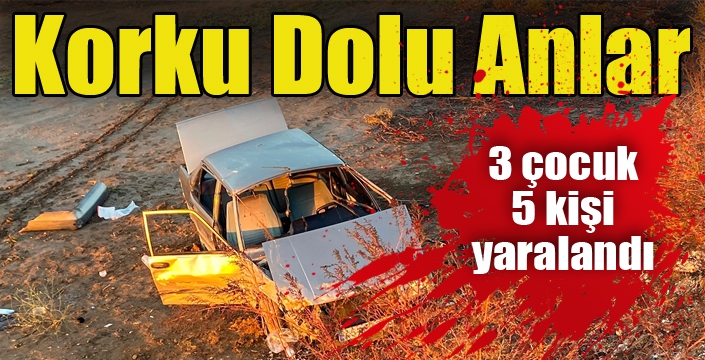 Manisa’da Araç Şarampole Düştü