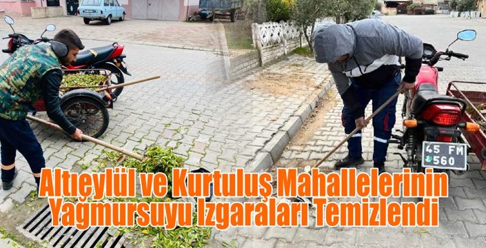 Maski Ahmetli İlçesinde Yağmursuyu Izgaralarını Temizlendi