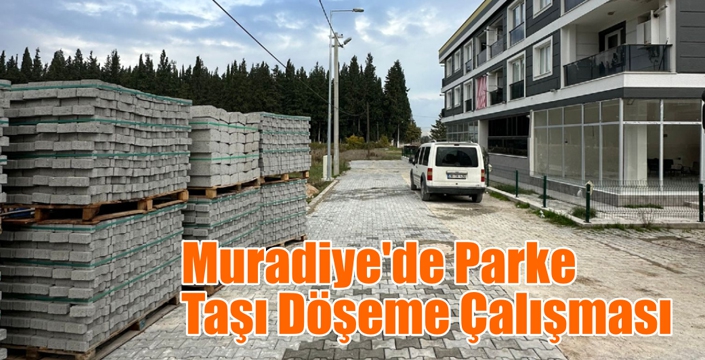 Muradiye’de Parke Taşı Döşeme Çalışması