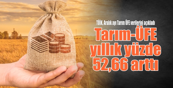 Tarım-ÜFE Yıllık Yüzde 52,66 Arttı