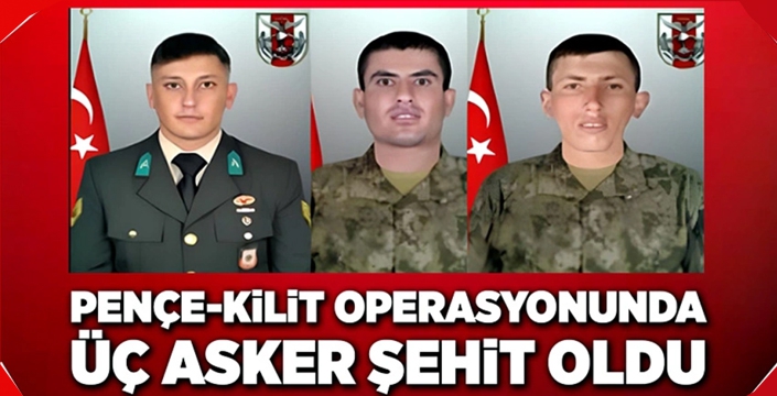 Üç Vatan Evladı Şehit Oldu