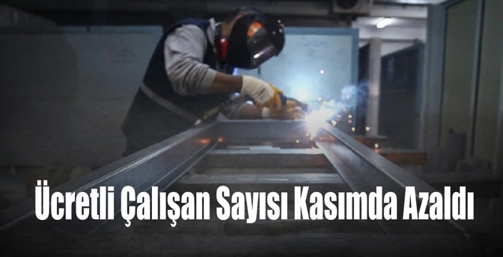 Ücretli Çalışan Sayısı Kasımda Azaldı