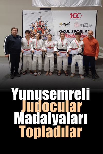 Yunusemreli Judocular Uşak'ta Madalyaları Topladı